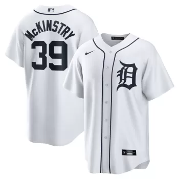 Men's Detroit Tigers Zach McKinstry Nike White Home Replica Jersey Men's Detroit Tigers Zach McKinstry Nike White Home Replica Jersey