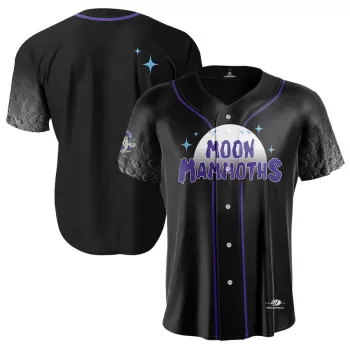 Men's Erie SeaWolves Black Moon Mammoths Alternate Replica Jersey