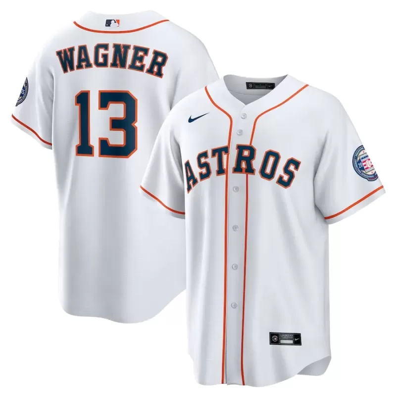 Men's Houston Astros Billy Wagner Nike White 2025 Baseball Hall of Fame Name & Number Retired Replica Jersey Men's Houston Astros Billy Wagner Nike White 2025 Baseball Hall of Fame Name & Number Retired Replica Jersey