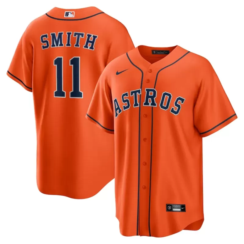 Men's Houston Astros Cam Smith Nike Orange Alternate Replica Jersey Men's Houston Astros Cam Smith Nike Orange Alternate Replica Jersey