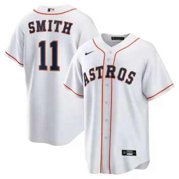 Men's Houston Astros Cam Smith Nike White Home Replica Jersey