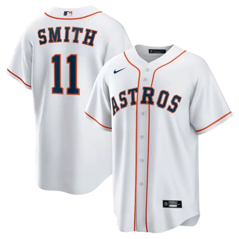 Men's Houston Astros Cam Smith Nike White Home Replica Jersey Men's Houston Astros Cam Smith Nike White Home Replica Jersey