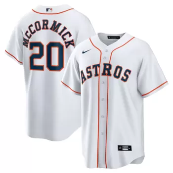 Men's Houston Astros Chas McCormick Nike White Home Replica Player Jersey Men's Houston Astros Chas McCormick Nike White Home Replica Player Jersey