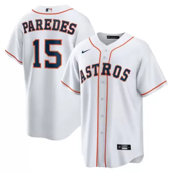 Men's Houston Astros Isaac Paredes Nike White Home Replica Jersey Men's Houston Astros Isaac Paredes Nike White Home Replica Jersey