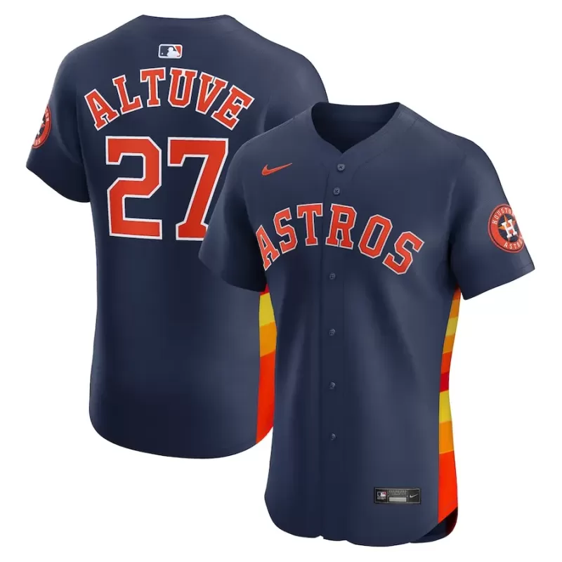 Men's Houston Astros Jose Altuve Nike Navy Alternate 2 Elite Player Jersey Men's Houston Astros Jose Altuve Nike Navy Alternate 2 Elite Player Jersey