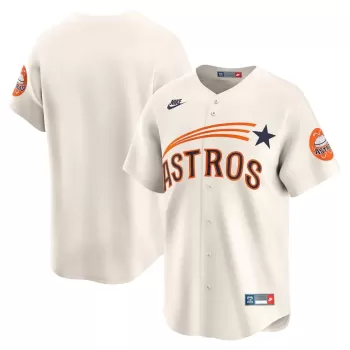 Men's Houston Astros Nike Cream Cooperstown Collection Limited Jersey Men's Houston Astros Nike Cream Cooperstown Collection Limited Jersey