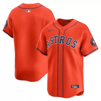 Men's Houston Astros Nike Orange Alternate Limited Jersey Men's Houston Astros Nike Orange Alternate Limited Jersey