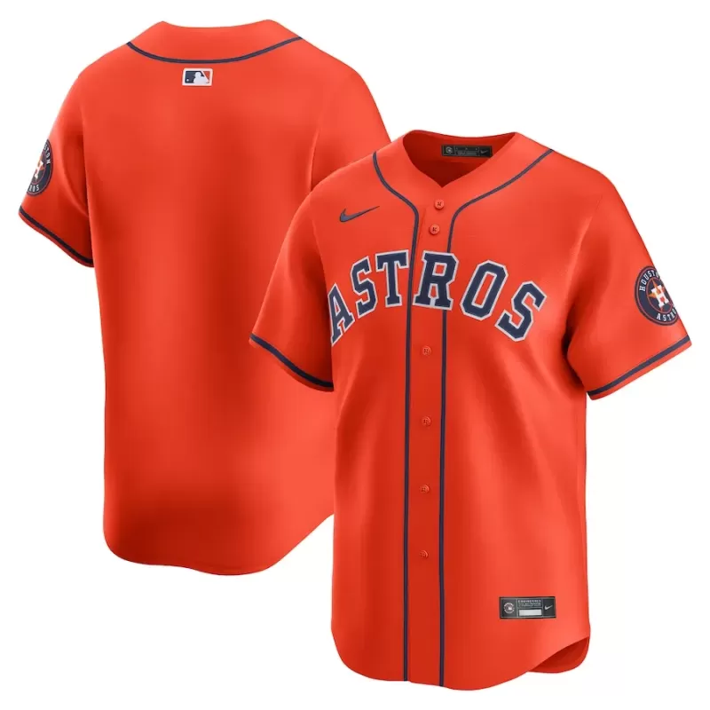 Men's Houston Astros Nike Orange Alternate Limited Jersey Men's Houston Astros Nike Orange Alternate Limited Jersey