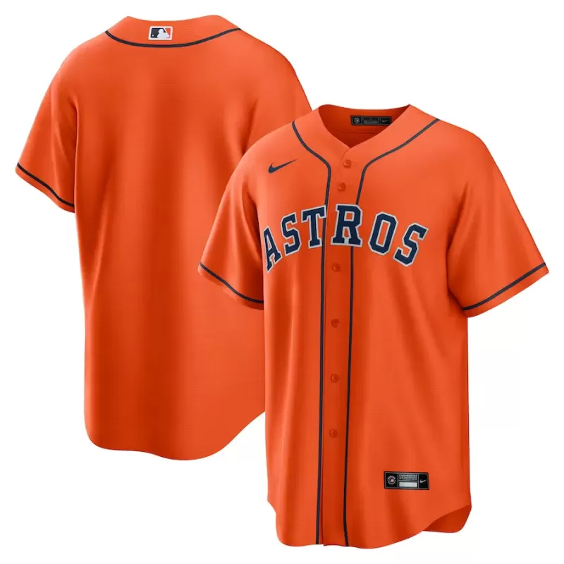 Men's Houston Astros Nike Orange Alternate Replica Team Jersey Men's Houston Astros Nike Orange Alternate Replica Team Jersey