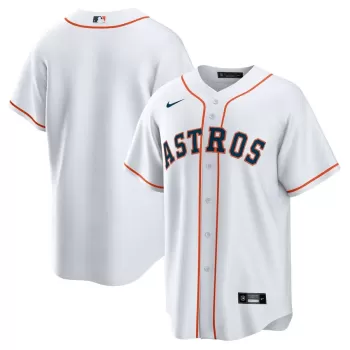 Men's Houston Astros Nike White Home Replica Team Jersey Men's Houston Astros Nike White Home Replica Team Jersey
