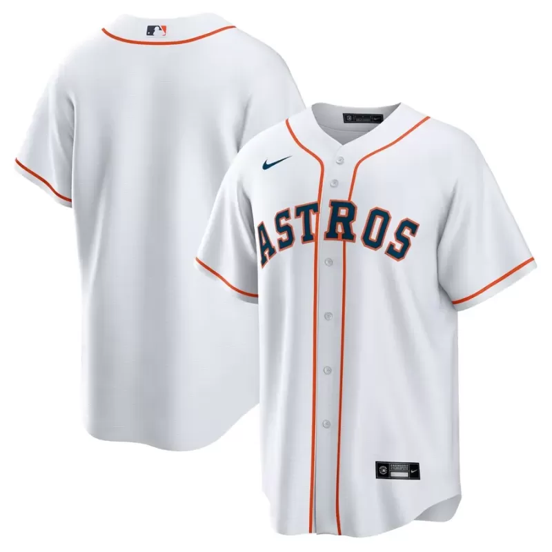 Men's Houston Astros Nike White Home Replica Team Jersey Men's Houston Astros Nike White Home Replica Team Jersey