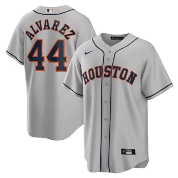 Men's Houston Astros Yordan Álvarez Nike Gray Road Replica Player Jersey Men's Houston Astros Yordan Álvarez Nike Gray Road Replica Player Jersey