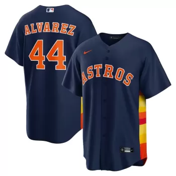 Men's Houston Astros Yordan Alvarez Nike Navy Alternate 2 Replica Jersey Men's Houston Astros Yordan Alvarez Nike Navy Alternate 2 Replica Jersey