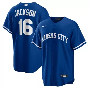 Men's Kansas City Royals Bo Jackson Nike Rush Blue Alternate 2 Replica Jersey Men's Kansas City Royals Bo Jackson Nike Rush Blue Alternate 2 Replica Jersey