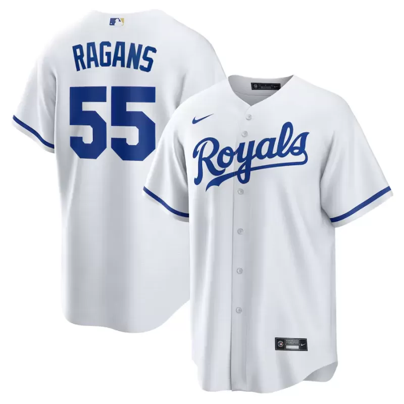 Men's Kansas City Royals Cole Ragans Nike White Home Replica Jersey Men's Kansas City Royals Cole Ragans Nike White Home Replica Jersey