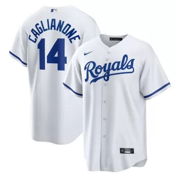 Men's Kansas City Royals Jac Caglianone Nike White Home Replica Jersey