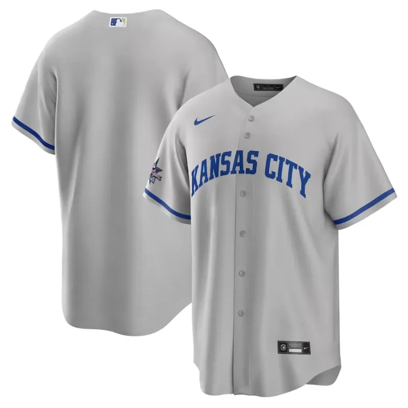 Men's Kansas City Royals Nike Gray 2025 MLB All-Star Game Away Replica Jersey Men's Kansas City Royals Nike Gray 2025 MLB All-Star Game Away Replica Jersey