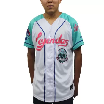 Men's Lexington Legends White/Teal Copa Replica Jersey Men's Lexington Legends White/Teal Copa Replica Jersey