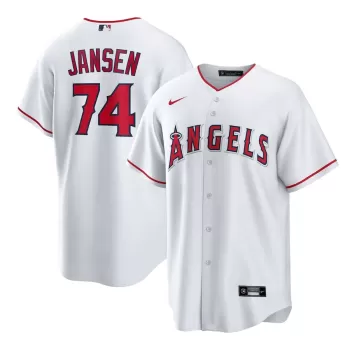 Men's Los Angeles Angels Kenley Jansen Nike White Home Replica Jersey