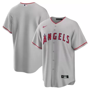 Men's Los Angeles Angels Nike Gray Road Replica Team Jersey