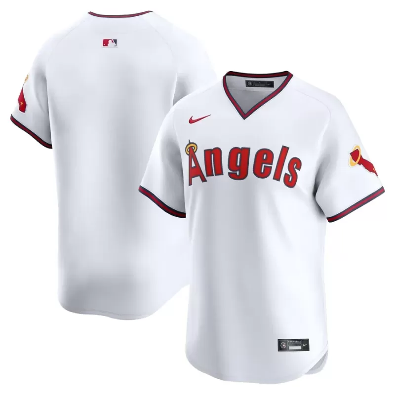 Men's Los Angeles Angels Nike White Alternate Limited Jersey Men's Los Angeles Angels Nike White Alternate Limited Jersey