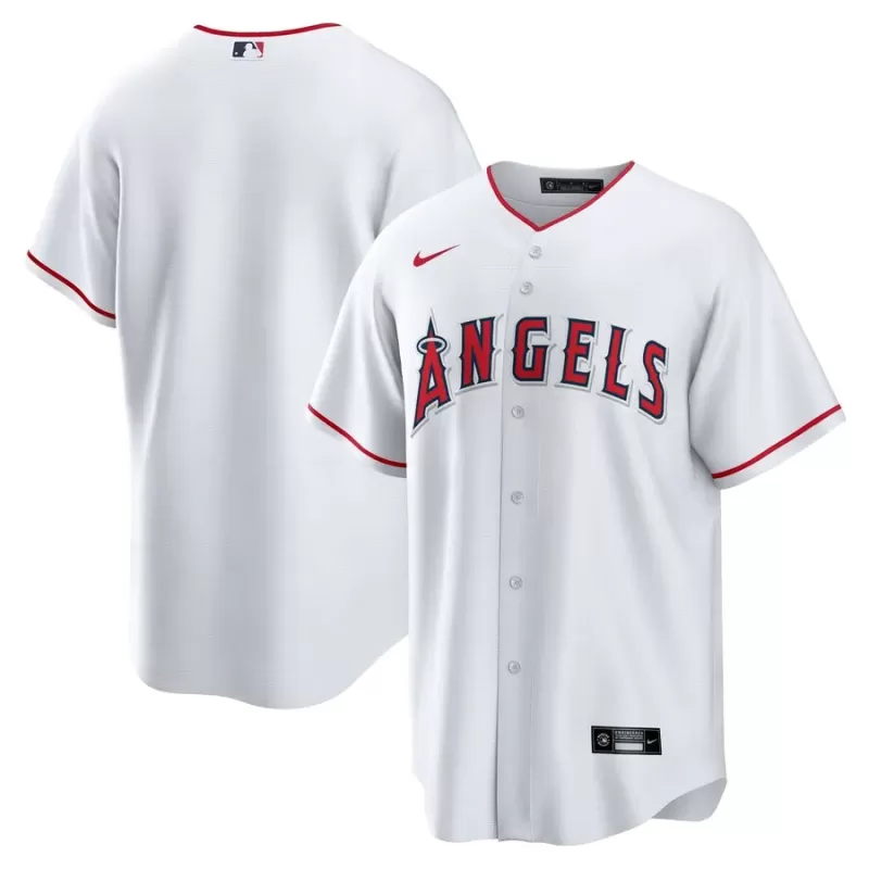 Men's Los Angeles Angels Nike White Home Blank Replica Jersey Men's Los Angeles Angels Nike White Home Blank Replica Jersey