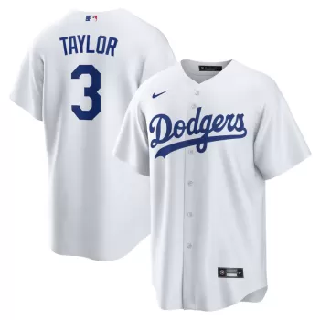 Men's Los Angeles Dodgers Chris Taylor Nike White Replica Player Jersey Men's Los Angeles Dodgers Chris Taylor Nike White Replica Player Jersey