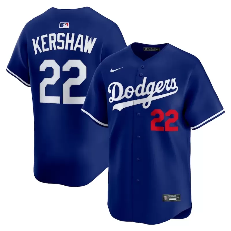 Men's Los Angeles Dodgers Clayton Kershaw Nike Royal Alternate 2 Limited Player Jersey Men's Los Angeles Dodgers Clayton Kershaw Nike Royal Alternate 2 Limited Player Jersey