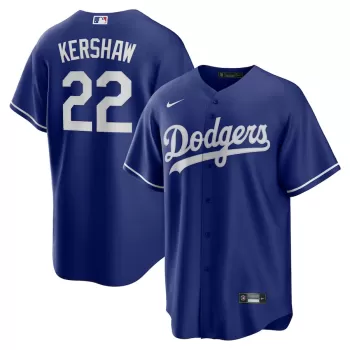 Men's Los Angeles Dodgers Clayton Kershaw Nike Royal Alternate 2 Replica Jersey Men's Los Angeles Dodgers Clayton Kershaw Nike Royal Alternate 2 Replica Jersey