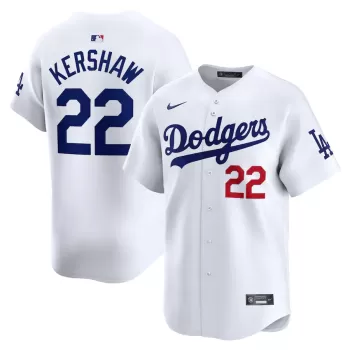 Men's Los Angeles Dodgers Clayton Kershaw Nike White Home Limited Player Jersey Men's Los Angeles Dodgers Clayton Kershaw Nike White Home Limited Player Jersey