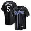 Men's Los Angeles Dodgers Freddie Freeman Nike Black Lights Out Replica Player Jersey Men's Los Angeles Dodgers Freddie Freeman Nike Black Lights Out Replica Player Jersey