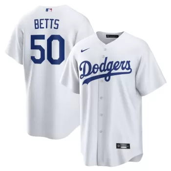 Men's Los Angeles Dodgers Mookie Betts Nike White Home Replica Player Name Jersey Men's Los Angeles Dodgers Mookie Betts Nike White Home Replica Player Name Jersey