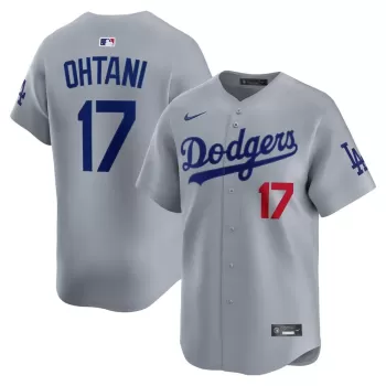 Men's Los Angeles Dodgers Shohei Ohtani Nike Gray Alternate Limited Player Jersey Men's Los Angeles Dodgers Shohei Ohtani Nike Gray Alternate Limited Player Jersey