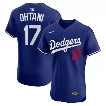 Men's Los Angeles Dodgers Shohei Ohtani Nike Royal Alternate 2 Elite Jersey Men's Los Angeles Dodgers Shohei Ohtani Nike Royal Alternate 2 Elite Jersey