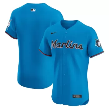 Men's Miami Marlins Nike Blue Alternate 2 Elite Jersey