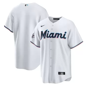 Men's Miami Marlins Nike White 2025 MLB All-Star Game Home Replica Jersey Men's Miami Marlins Nike White 2025 MLB All-Star Game Home Replica Jersey