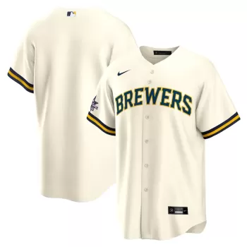 Men's Milwaukee Brewers Nike Cream 2025 MLB All-Star Game Home Replica Jersey Men's Milwaukee Brewers Nike Cream 2025 MLB All-Star Game Home Replica Jersey