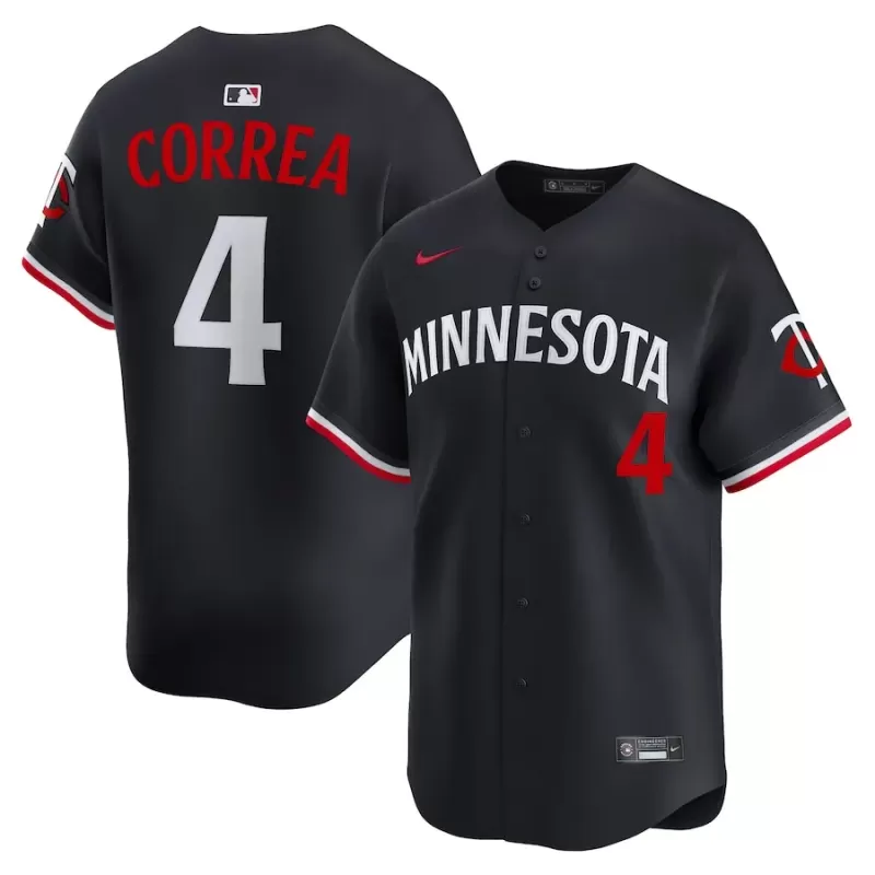 Men's Minnesota Twins Carlos Correa Nike Navy Alternate Limited Jersey Men's Minnesota Twins Carlos Correa Nike Navy Alternate Limited Jersey
