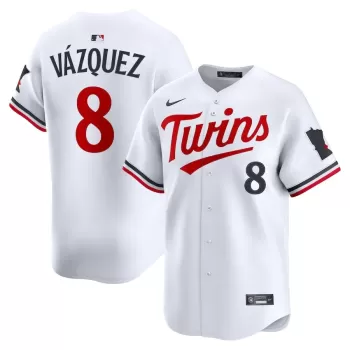 Men's Minnesota Twins Christian Vázquez Nike White Home Limited Jersey