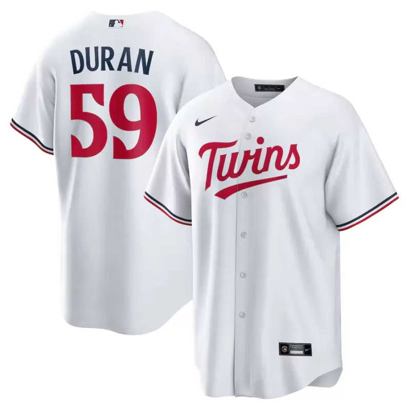 Men's Minnesota Twins Jhoan Duran Nike White Home Replica Jersey Men's Minnesota Twins Jhoan Duran Nike White Home Replica Jersey