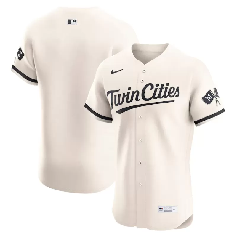 Men's Minnesota Twins Nike Cream Alternate Elite Jersey Men's Minnesota Twins Nike Cream Alternate Elite Jersey