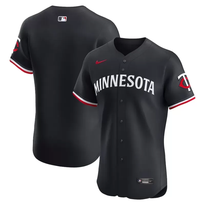 Men's Minnesota Twins Nike Navy Alternate 2 Elite Jersey
