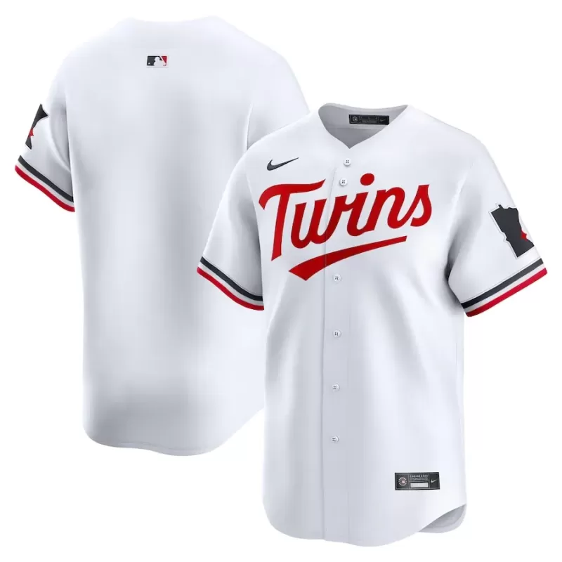 Men's Minnesota Twins Nike White Home Limited Jersey Men's Minnesota Twins Nike White Home Limited Jersey