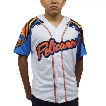 Men's Myrtle Beach Pelicans White Copa Replica Jersey Men's Myrtle Beach Pelicans White Copa Replica Jersey