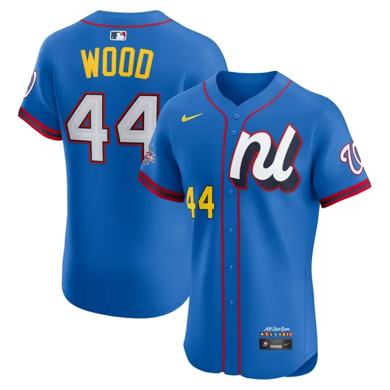 Men's National League James Wood Nike Blue 2025 All-Star Edition Elite Jersey