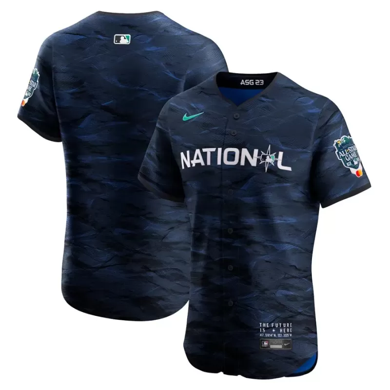 Men's National League Nike Royal 2023 MLB All-Star Game Vapor Premier Elite Jersey Men's National League Nike Royal 2023 MLB All-Star Game Vapor Premier Elite Jersey