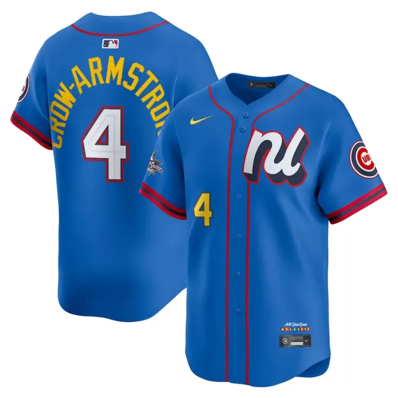 Men's National League Pete Crow-Armstrong Nike Blue 2025 All-Star Edition Limited Player Jersey