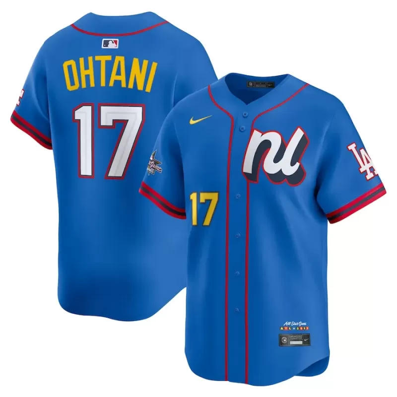 Men's National League Shohei Ohtani Nike Blue 2025 All-Star Edition Limited Player Jersey Men's National League Shohei Ohtani Nike Blue 2025 All-Star Edition Limited Player Jersey