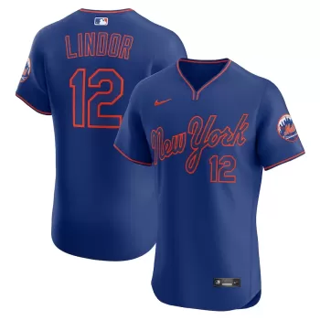 Men's New York Mets Francisco Lindor Nike Royal Alternate 2 Elite Jersey Men's New York Mets Francisco Lindor Nike Royal Alternate 2 Elite Jersey