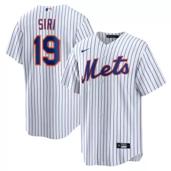 Men's New York Mets Jose Siri Nike White Home Replica Jersey Men's New York Mets Jose Siri Nike White Home Replica Jersey